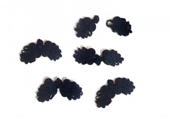 Black Color Cord Button/ Chinese Frog Button/ Knot Buttons for Dresses , Bags etc.